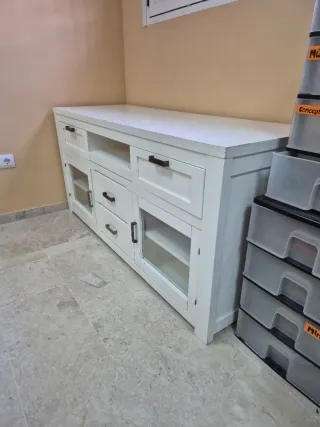 Mueble aparador almacenaje blanco