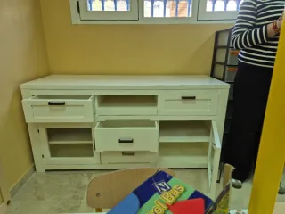 Mueble aparador almacenaje blanco