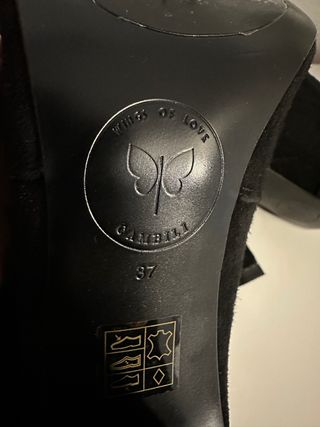 Botas mosqueteras CAMBILI Talla 37 Negras