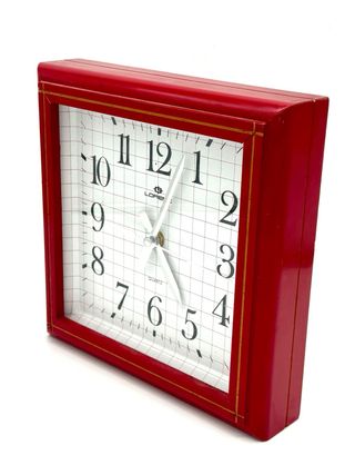 Orologio Parete LORENZ Rosso Quartz vintage design