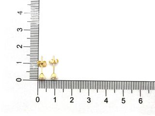 pendientes oro 18k con piedra con circonita