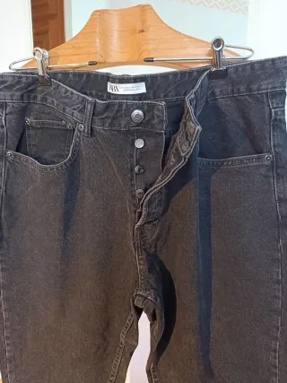 Zara Vaqueros Negros Talla 46