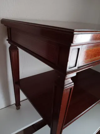 2 Mesas Auxiliares Clásicas Madera