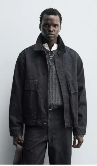 Cazadora denim Zara hombre