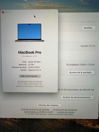 Apple MacBook Pro 16 M1 MAX 32GB RAM 1TB Terabyte