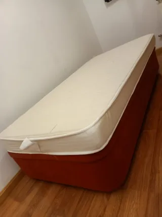 Canapé cama 90cm naranja (Recogida en domicilio)