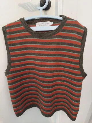 Jersey sin mangas de rayas