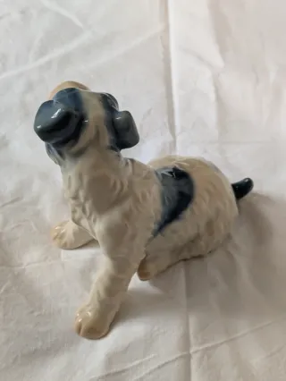 Perro porcelana vintage alemán