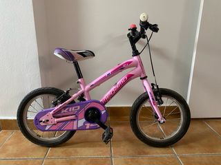 Bici per bambini rosa 14 pollici