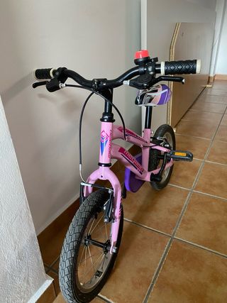 Bici per bambini rosa 14 pollici