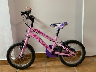 Bici per bambini rosa 14 pollici