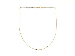 cadena oro 18k 22cm