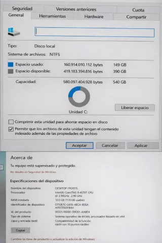 HP Envy 23 All-in-One PC Negro 12GB Ram