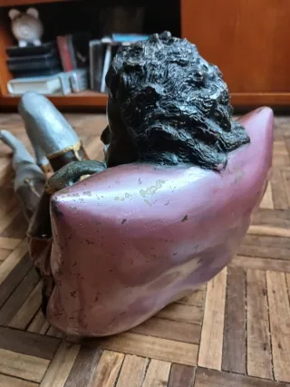 Estatueta feminina bronze