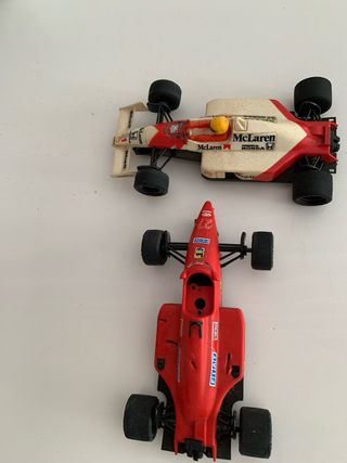 Coches Scalextric Ferrari y McLaren
