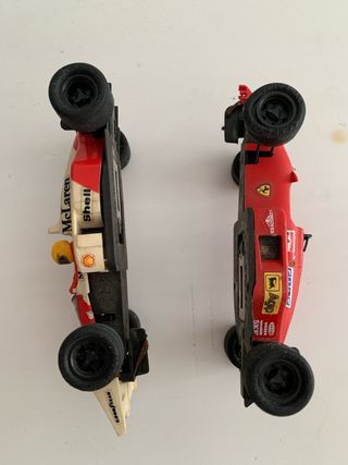 Coches Scalextric Ferrari y McLaren