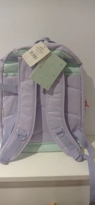 Mochila Pepe Jeans Morada y Verde