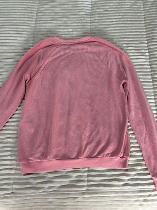 Jersey fino rosa Lefties talla M con mensaje