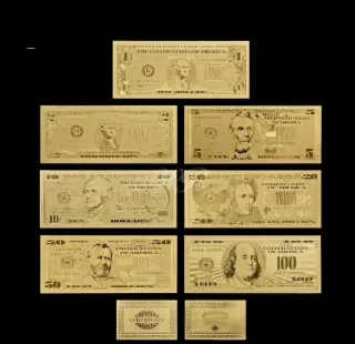 ESPECTACULAR COLECCIÓN 7 BILLETES DE DOLAR