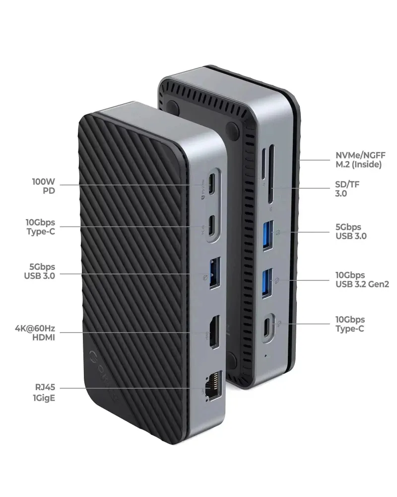 ORICO 10-in-1 USB-C Docking Station, 10Gbps USB 3.
