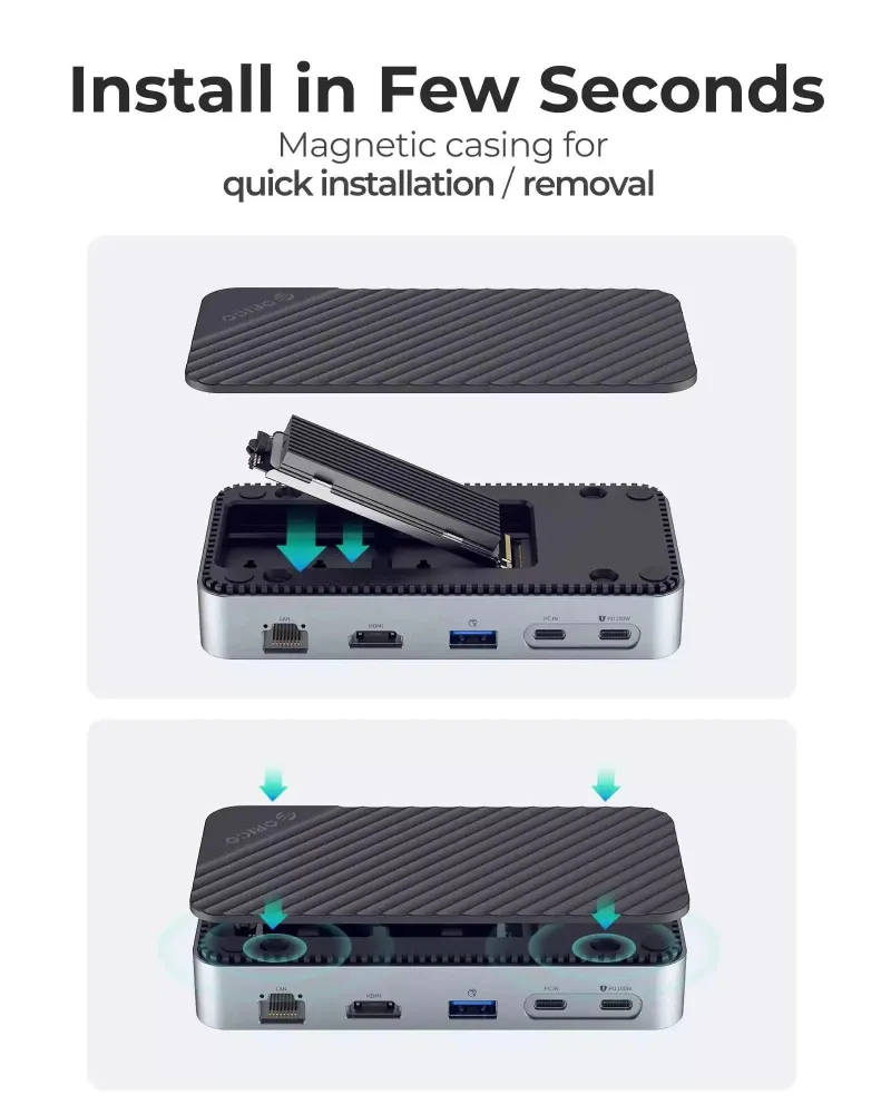 ORICO 10-in-1 USB-C Docking Station, 10Gbps USB 3. afbeelding 7