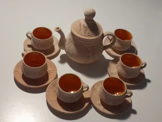 Servizio thè terracotta artigianale