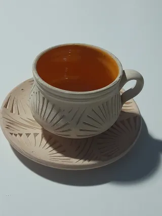 Servizio thè terracotta artigianale