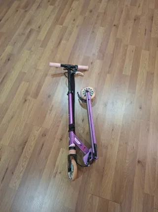 Patinete infantil Oxelo rosa y morado 6-9 años