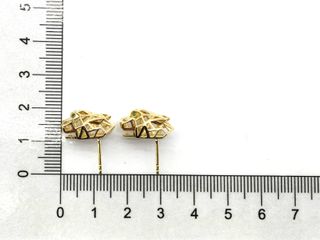 pendientes oro 18k con piedra con circonita