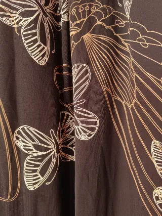 Falda gasa estampada mariposas T. 3XL