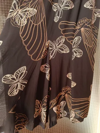 Falda gasa estampada mariposas T. 3XL