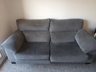 Sofá 2 plazas gris