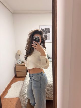 Blusa blanca de mujer