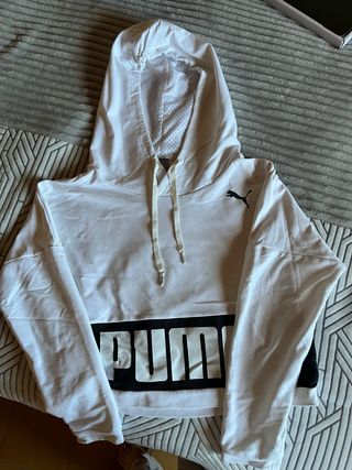 Sudadera Puma Blanca y Negra