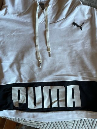 Sudadera Puma Blanca y Negra