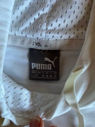 Sudadera Puma Blanca y Negra