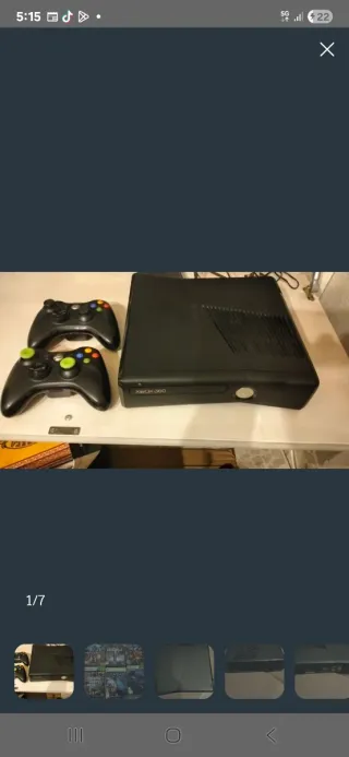 Xbox 360 con 2 mandos