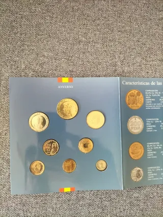 Cartera Monedas Españolas 1999 set pesetas España
