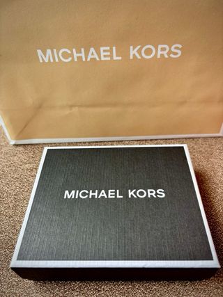 Cartera Michael Kors Roja Logo MK