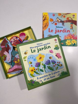 Libro e puzzle Usborne Il giardino