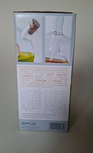 Oliiera Acetiera RIVALDI in vetro soffiato