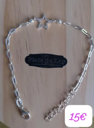 Pulsera Plata de Ley Estrella