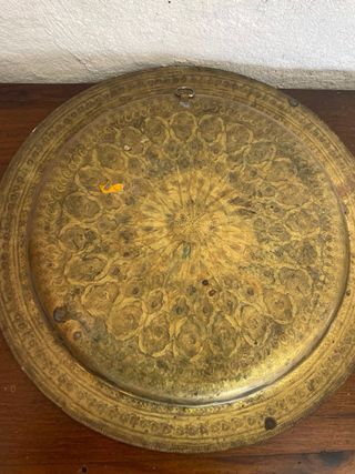 Antiguo plato marroquí decorado