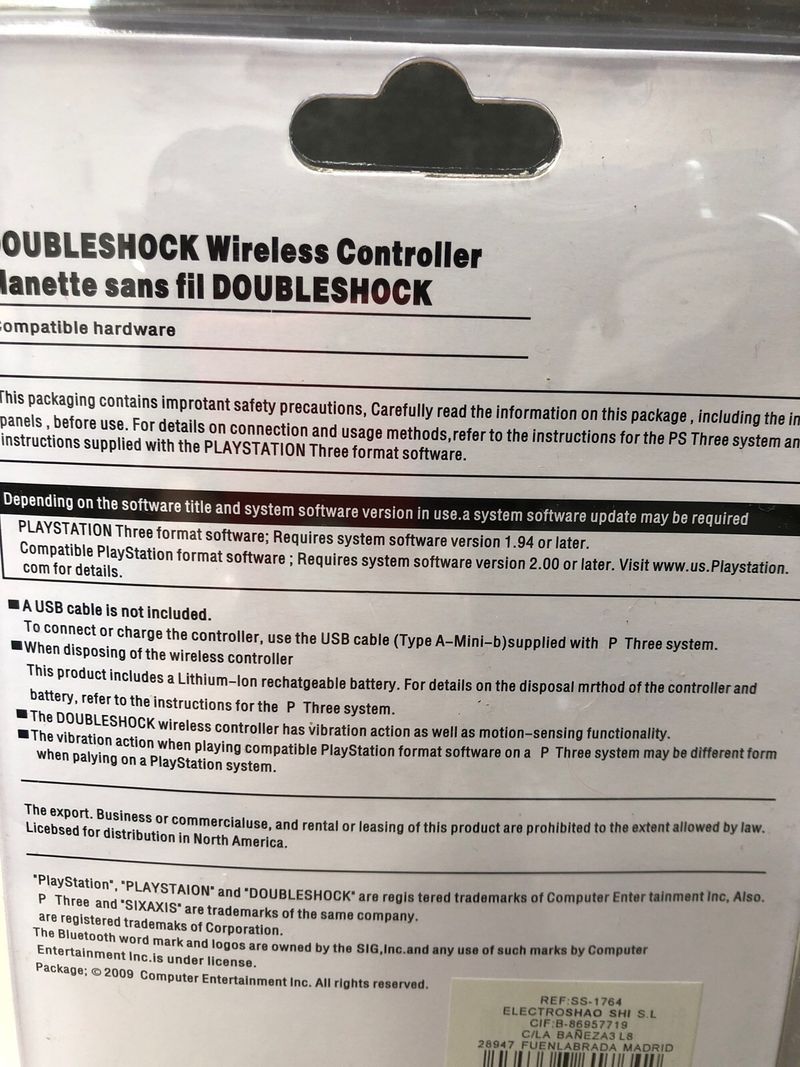 Mando Inalámbrico DoubleShock III PS3 afbeelding 2