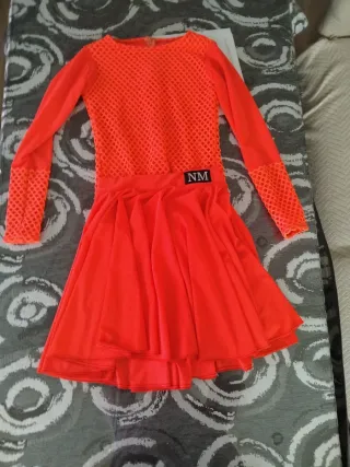 Vestido de baile deportivo naranja