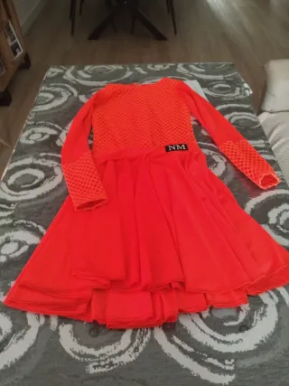 Vestido de baile deportivo naranja