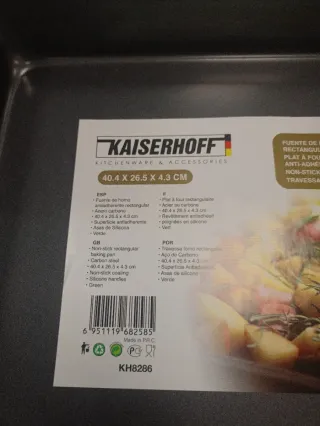 Set 5 piezas  horno Kaiserhoff Metal y Silicona