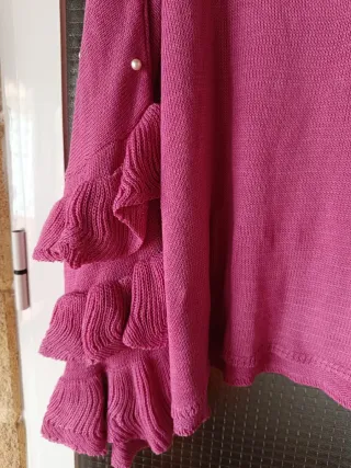 Jersey SHEIN buganvilla perlas volantes 3XL