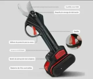 Tijeras Podar Eléctricas Recargables (2 Baterías)