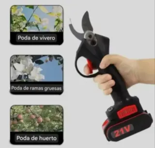 Tijeras Podar Eléctricas Recargables (2 Baterías)